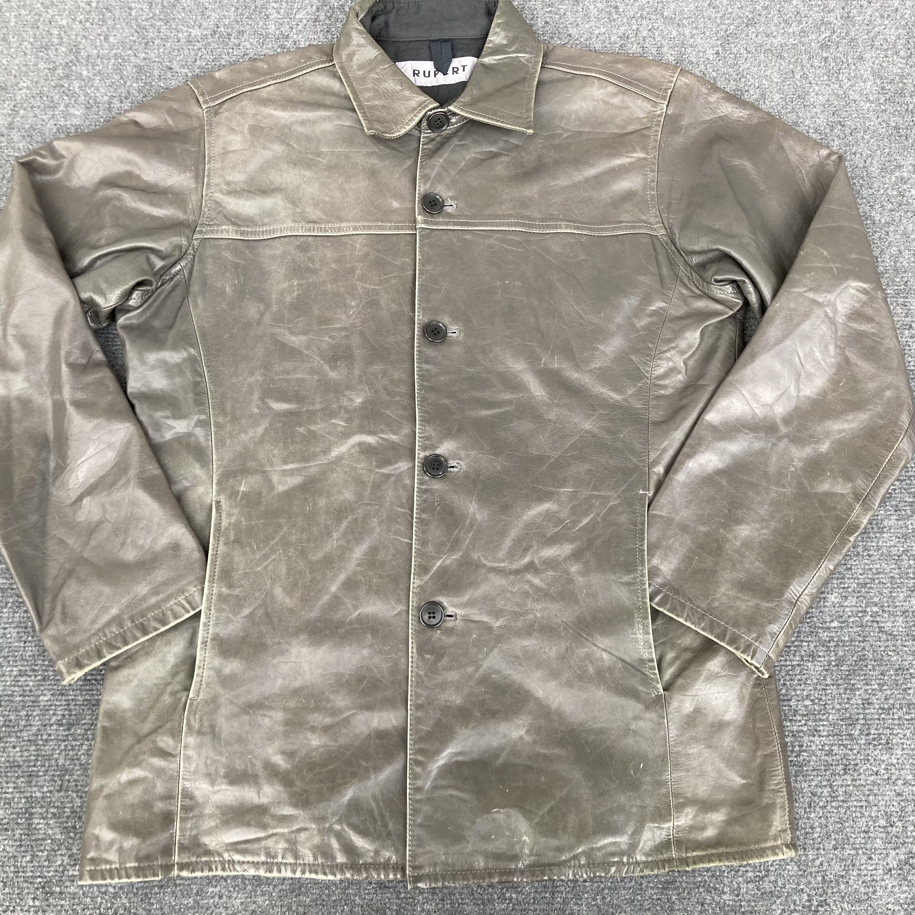 Designer × Japanese Brand Vtg Rupert Japanese Brand Leather Jacket Size US S / EU 44-46 / 1 - 2 Thumbnail