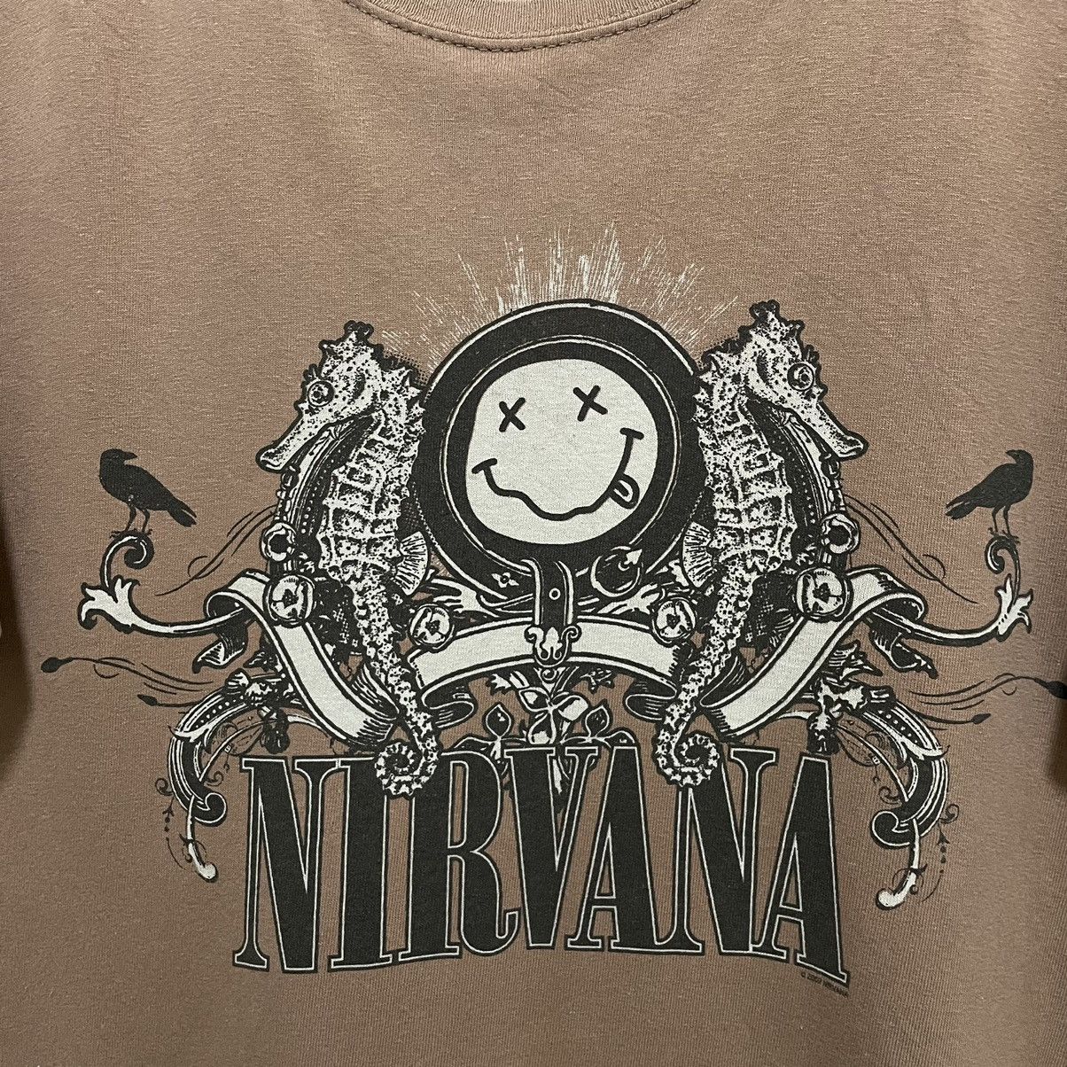 Nirvana × Vintage Vintage 2007 Nirvana Kurt Cobain Grunge T Shirt Size US L / EU 52-54 / 3 - 2 Thumbnail