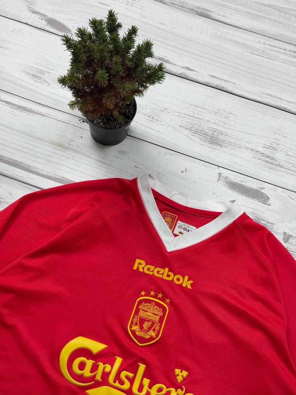 Reebok Liverpool Jersey Cup Shirt football shirt 2001 - 2003 Reebok Size US L / EU 52-54 / 3 - 2 Thumbnail