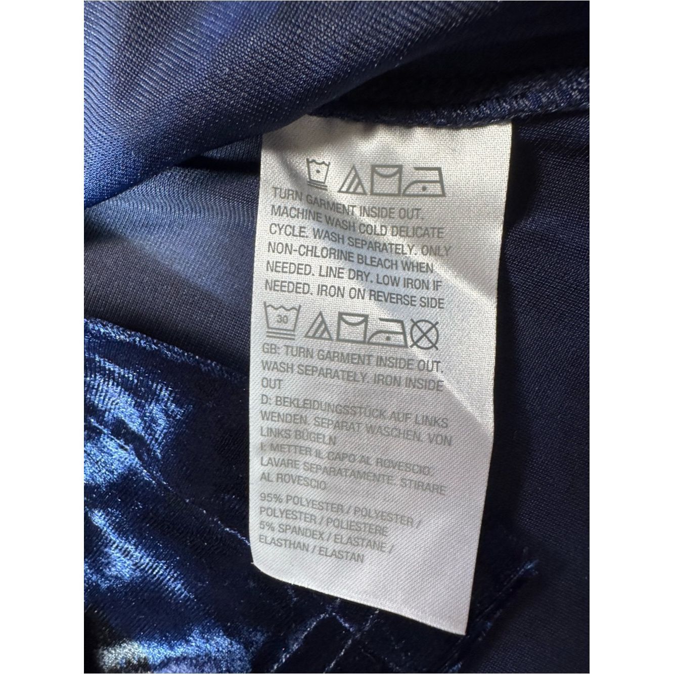 Other New Belle By Kim Gravel Crushed Velvet Blue Floral Button D Size M / US 6-8 / IT 42-44 - 8 Thumbnail