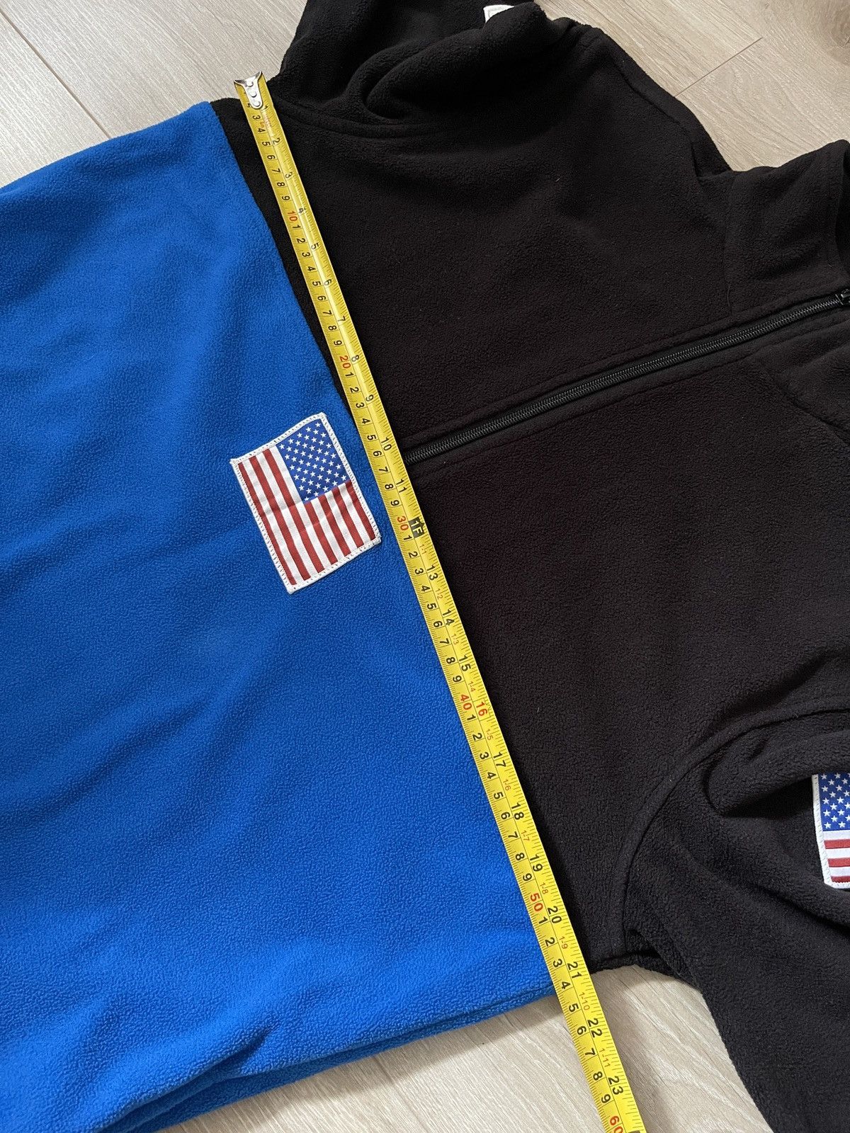 Other Society sport fleece jacket zip sweater sweatshirt USA flag Size US S / EU 44-46 / 1 - 12 Thumbnail