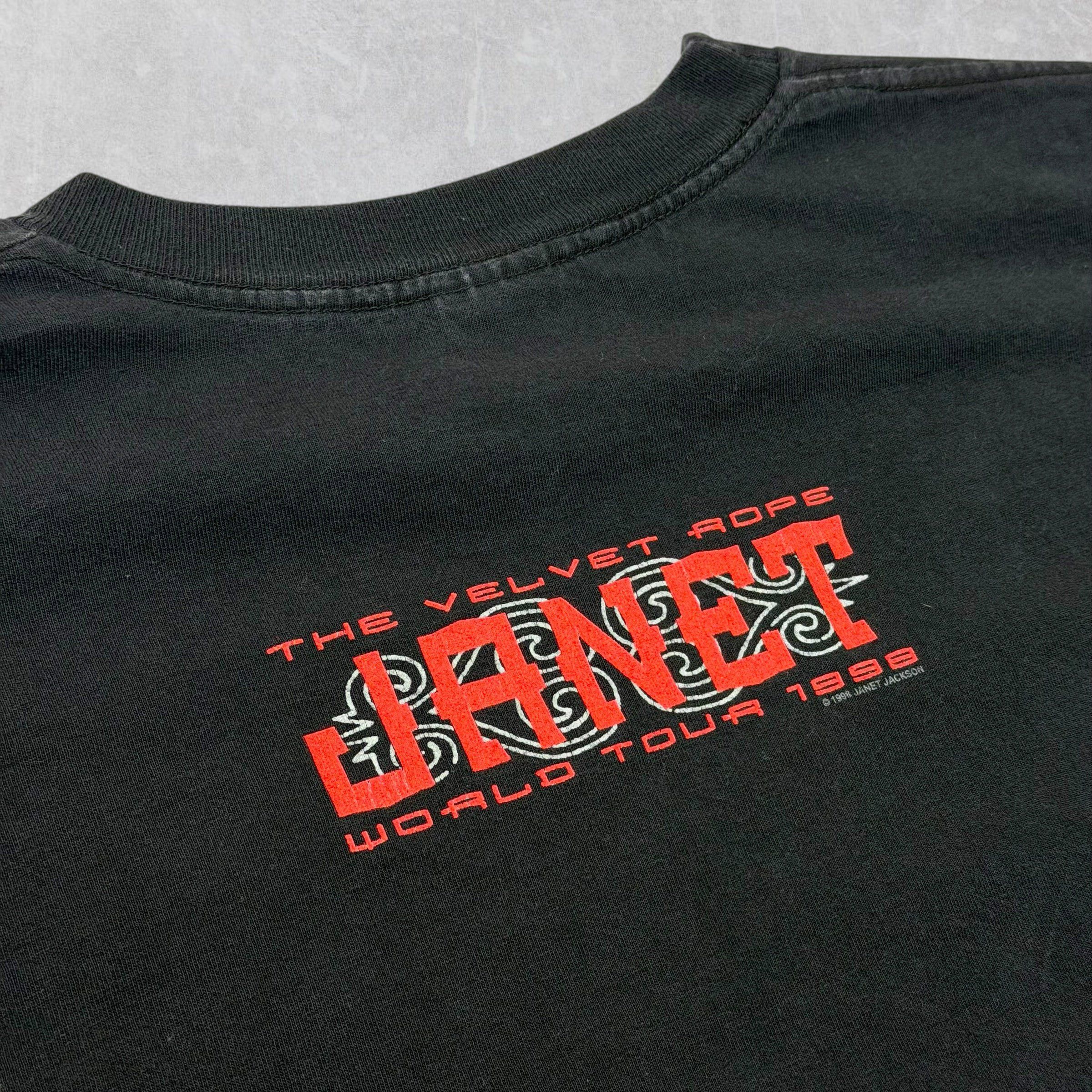 Vintage Vintage 1998 Janet Jackson Velvet Rope Tour Tee XL Size US XL / EU 56 / 4 - 4 Thumbnail