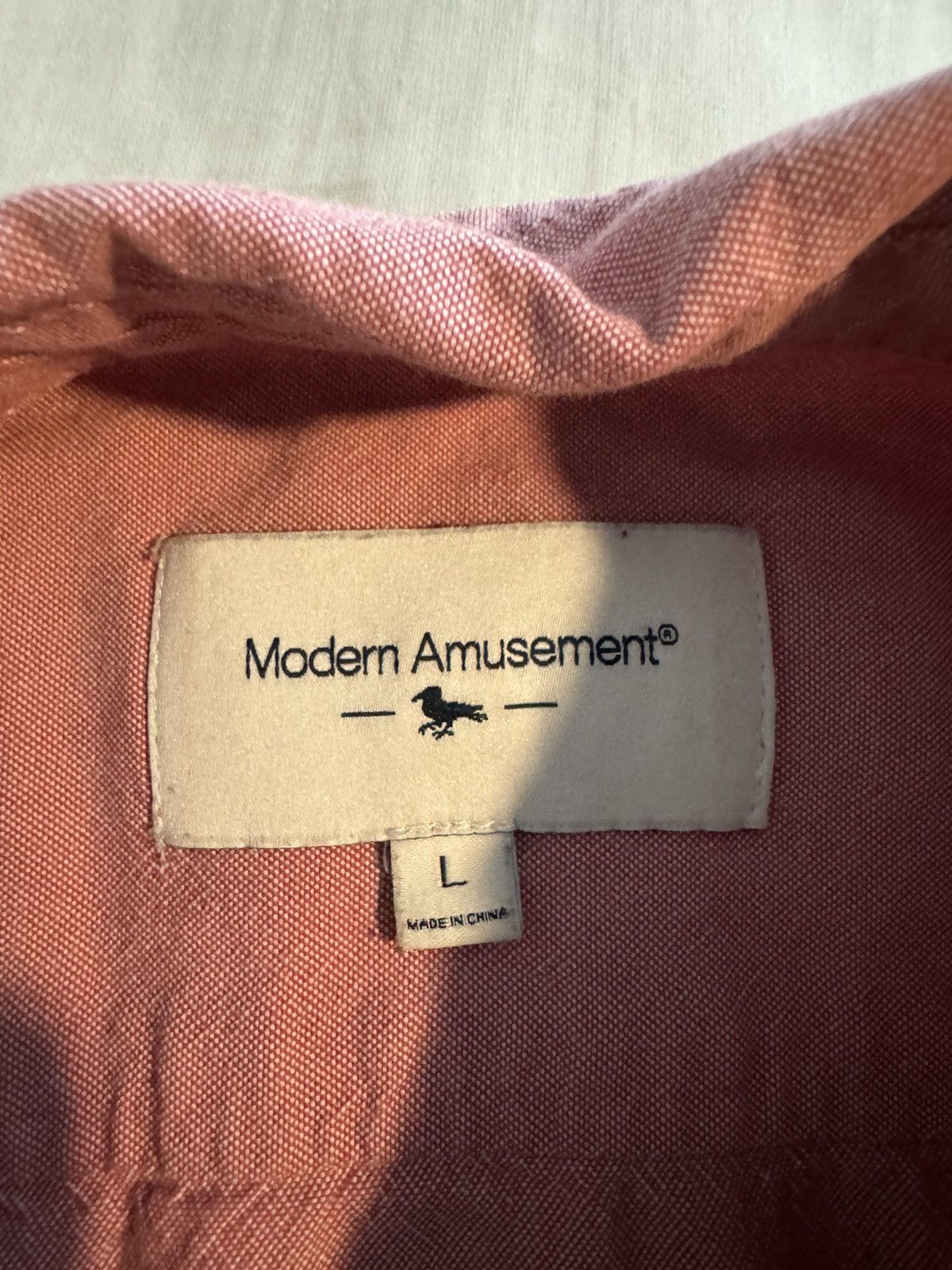 Modern Amusement Modern Amusement Button Up Shirt Size Large- Pink Size US L / EU 52-54 / 3 - 2 Thumbnail