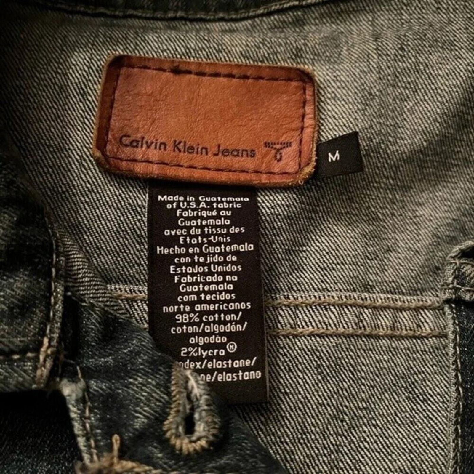 Calvin Klein Calvin Klein rare vintage y2k denim jacket, size Medium. Size M / US 6-8 / IT 42-44 - 7 Thumbnail