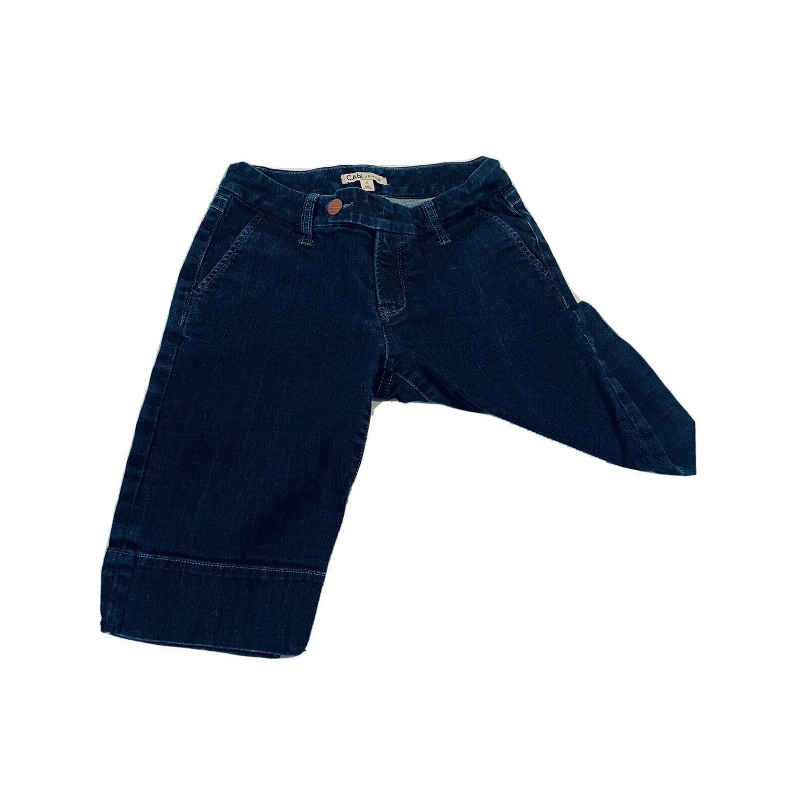 Other CAbi Jean Bermuda Shorts Women Size 2 Stretch Thick Denim Da Size 26" / US 2 / IT 38 - 4 Thumbnail