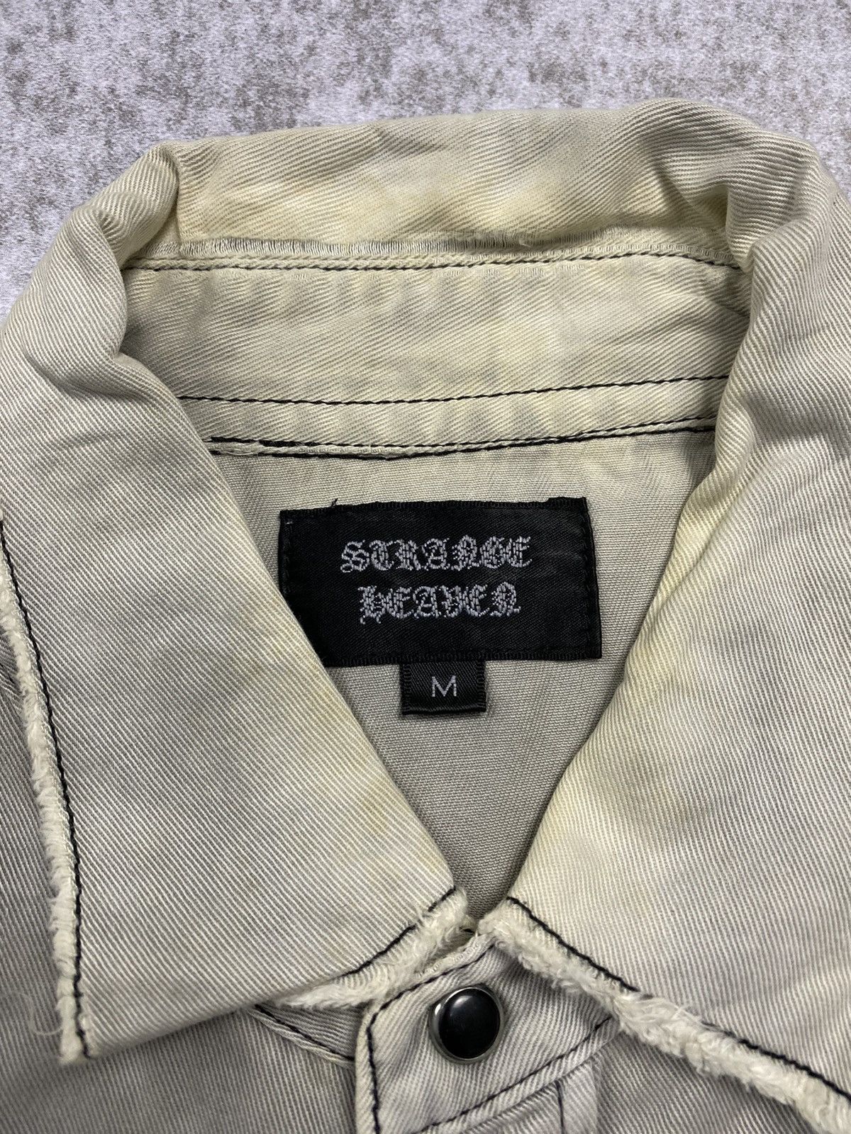 If Six Was Nine × Japanese Brand × KMRii Distressed strage heaven studed KMRii style shirt Size US M / EU 48-50 / 2 - 5 Thumbnail
