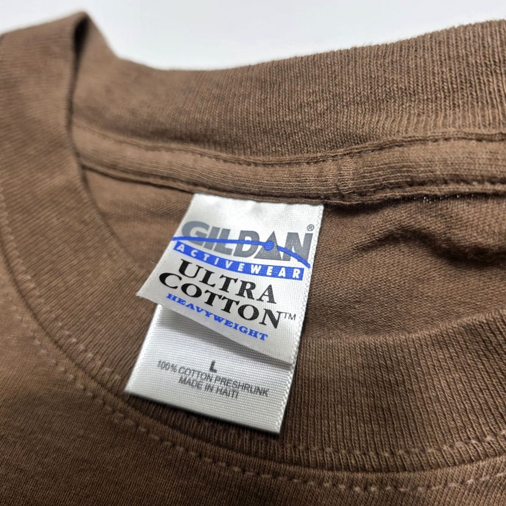 Gildan VINTAGE Kahve Arabic Coffee Promo T-Shirt 90's Size Large Men’s Brown Shirt Mens 90s Coffee Brown Sun faded front Size US L / EU 52-54 / 3 - 4 Thumbnail