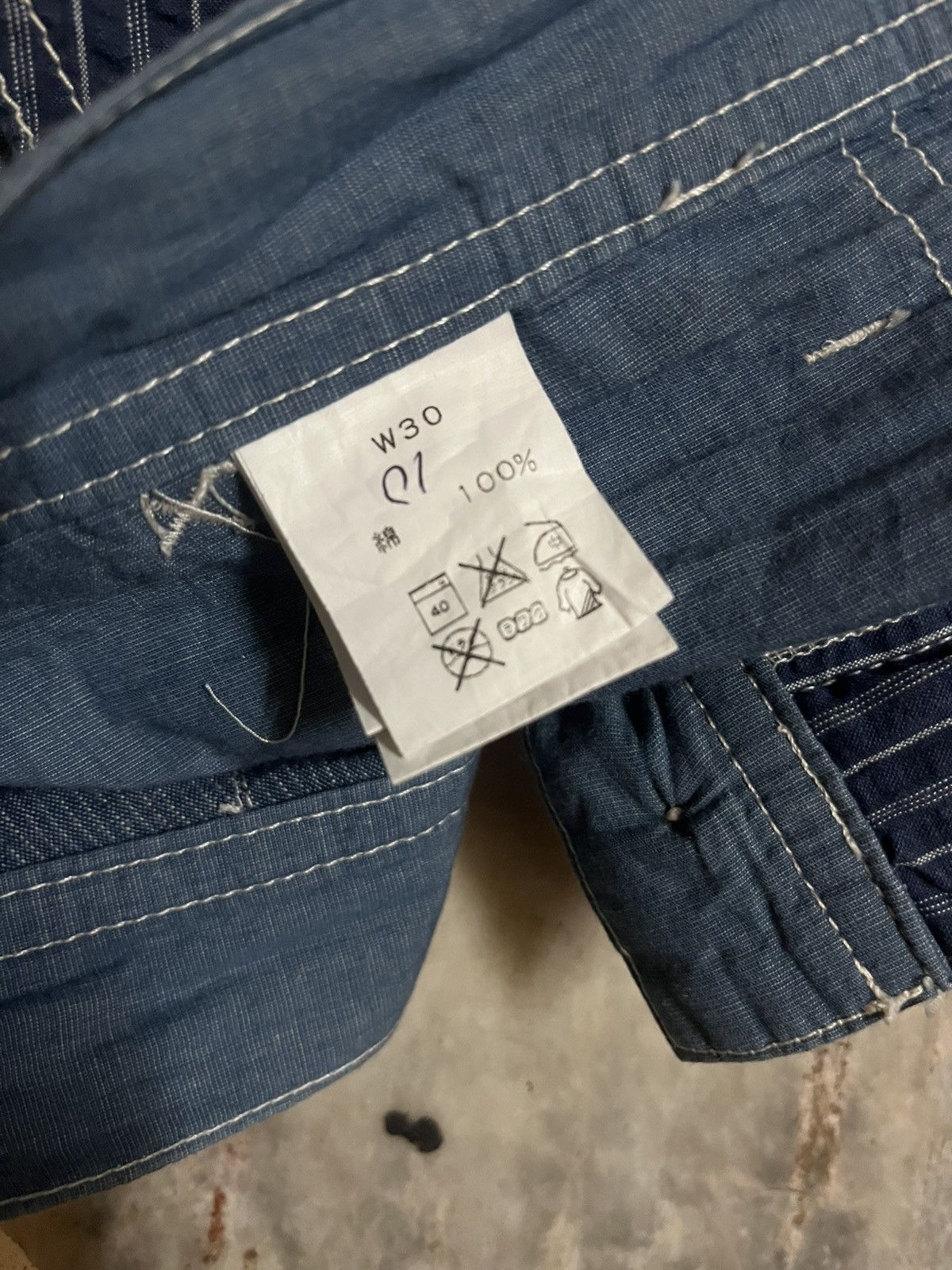 FDMTL FDMTL Sashiko Shorts Made in Japan Size US 34 / EU 50 - 4 Thumbnail