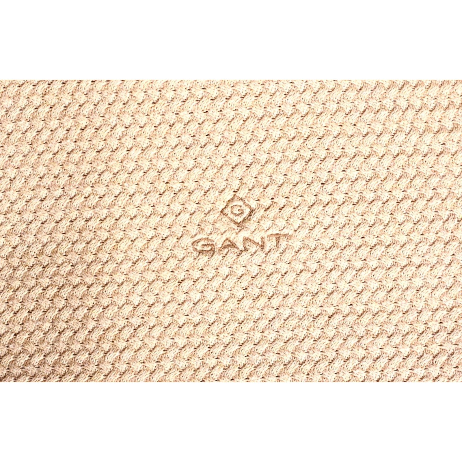 Gant GANT Basketweave Crew Neck Pullover Jumper Sweater Men L Beige VR3317 Size US L / EU 52-54 / 3 - 4 Thumbnail