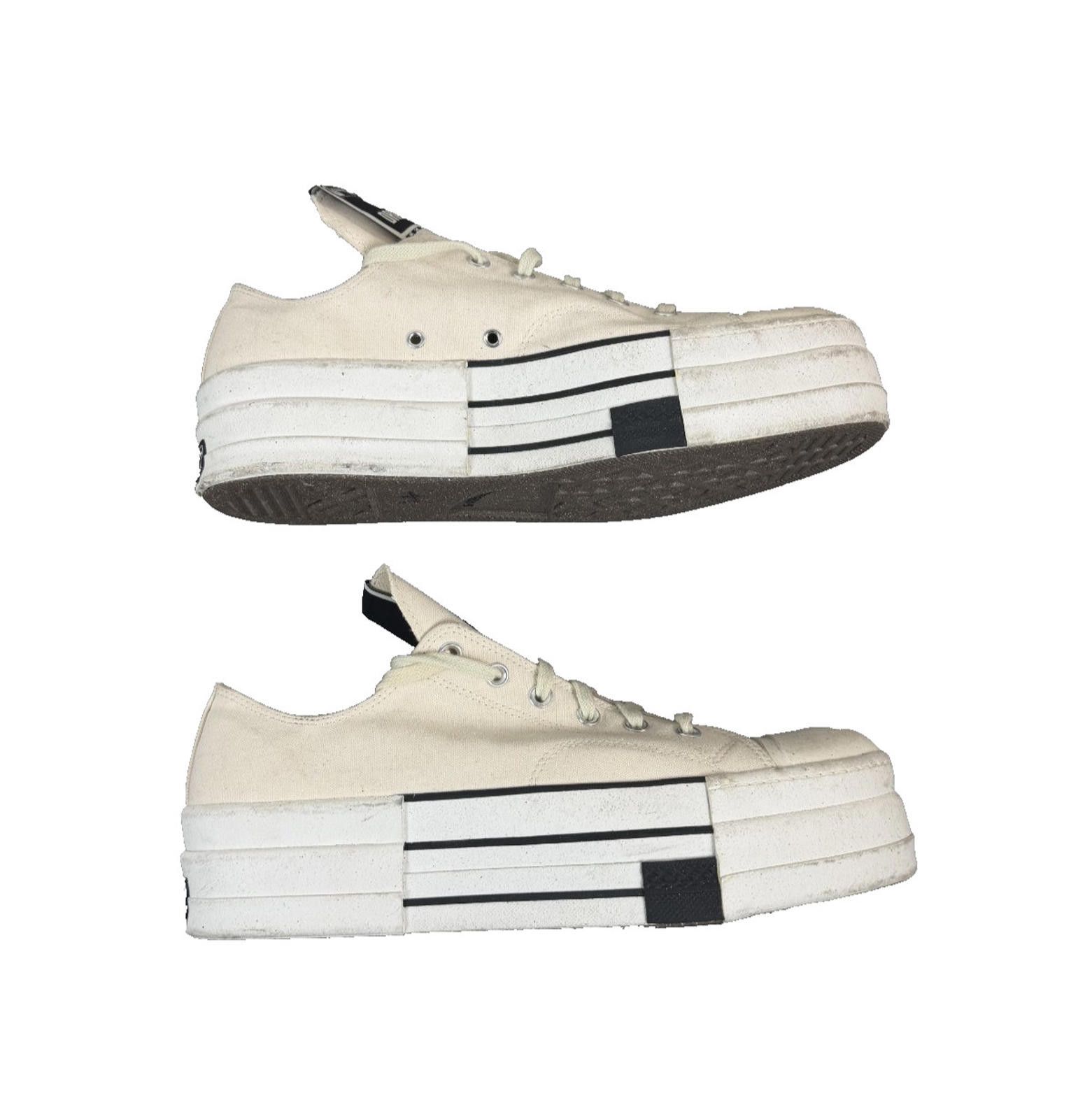 Converse Size 15 - Rick Owens x Converse DBL DRKSTAR Chuck 70 Low Size US 7.5 / IT 37.5 - 2 Thumbnail