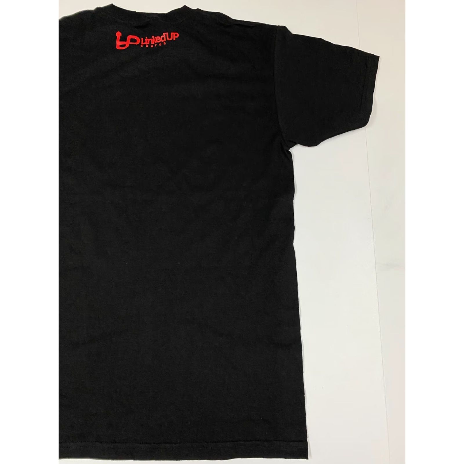 Vintage Linkedup MEns shirt Medium black protection T-Shirt Alstyle Logo Crew Neck Short Sleeve Cotton Men Regular Halloween Sports 2000s? Size US M / EU 48-50 / 2 - 6 Thumbnail