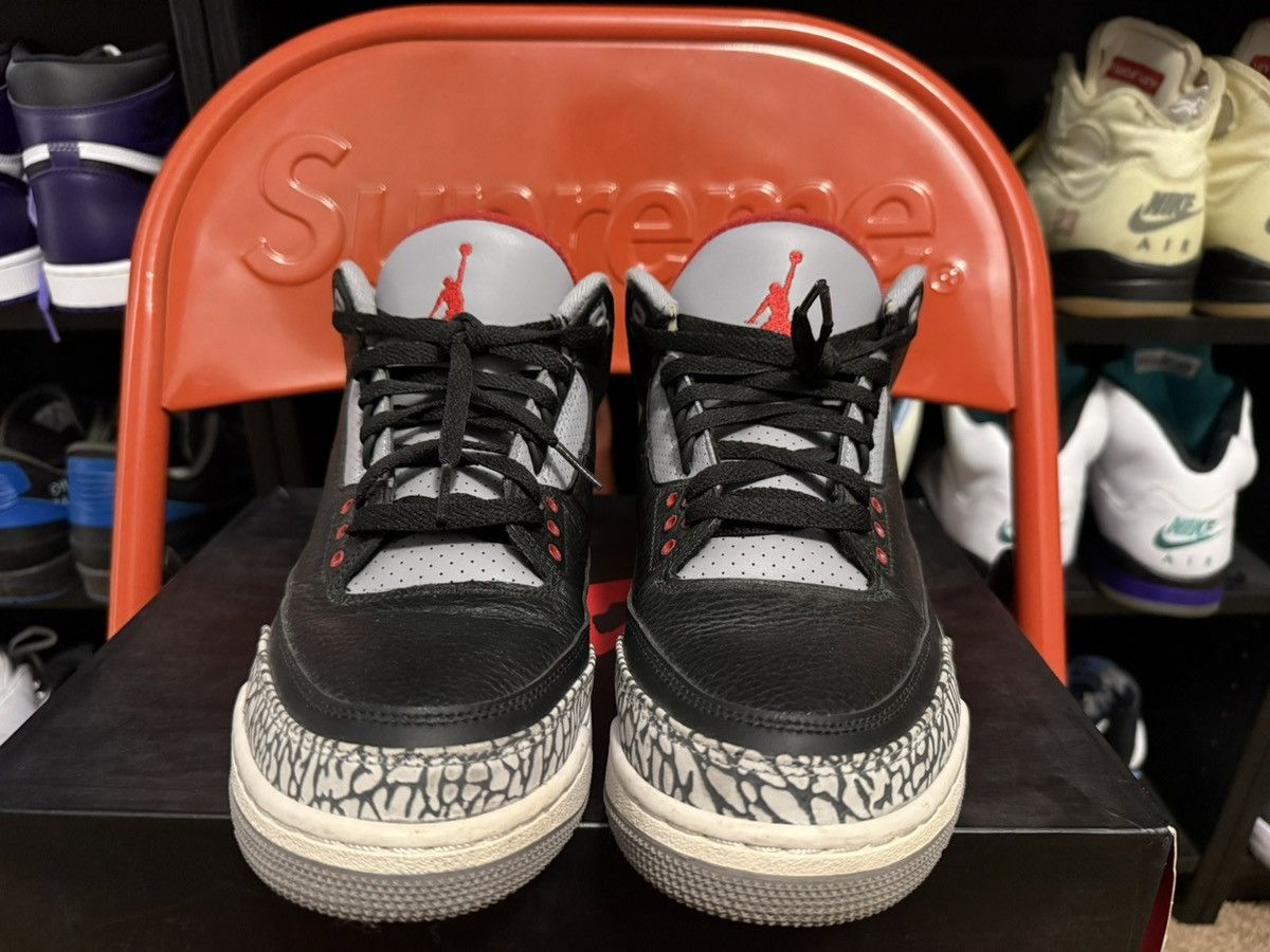 Jordan Brand Air Jordan 3 Retro OG ‘Black Cement’ 2018 Size US 10.5 / EU 43-44 - 4 Thumbnail