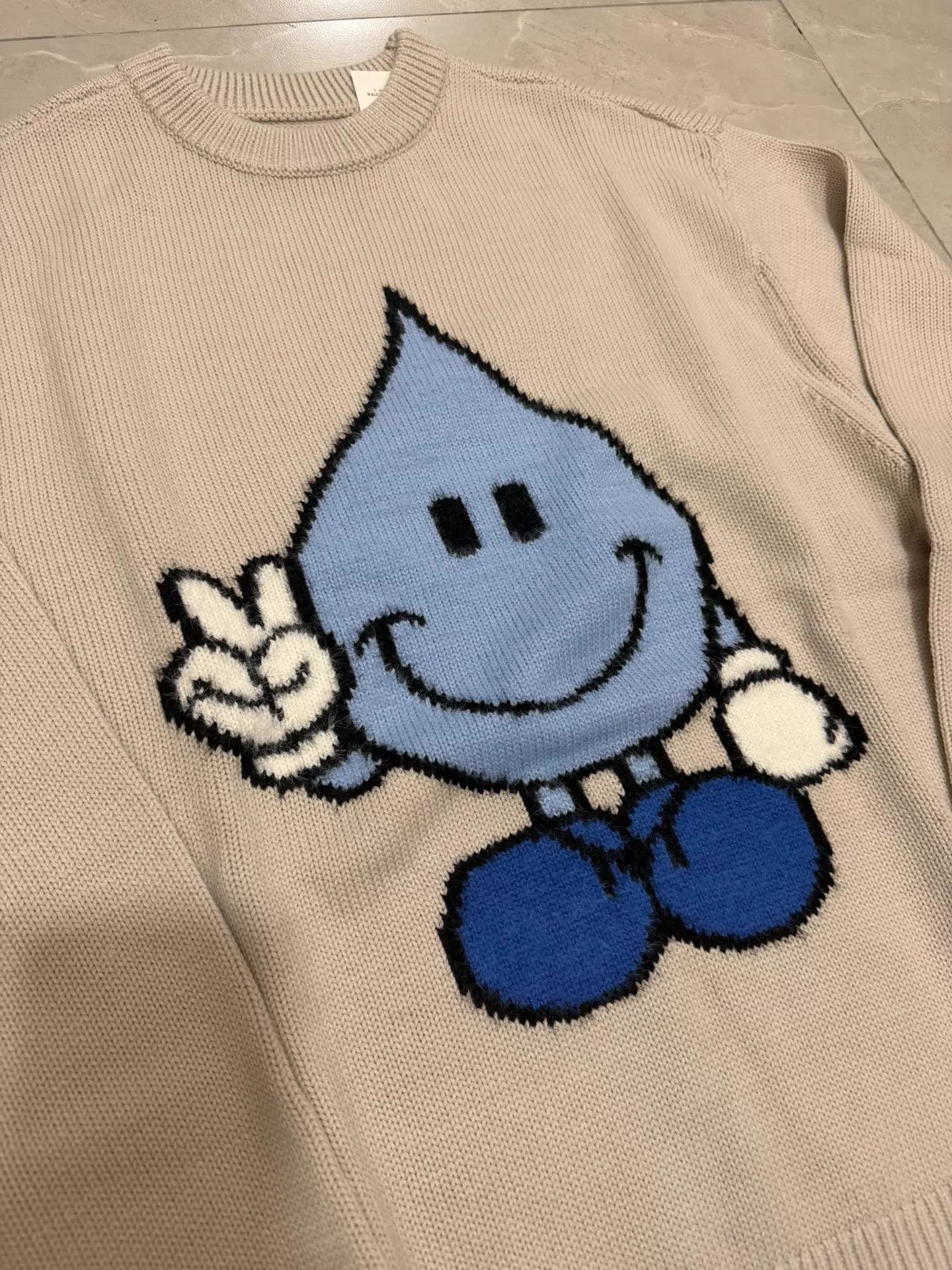 Palace PALACE x World Ind. SS26 DROP6 Drip Guy Crew Knit Unisex L Size US L / EU 52-54 / 3 - 2 Thumbnail