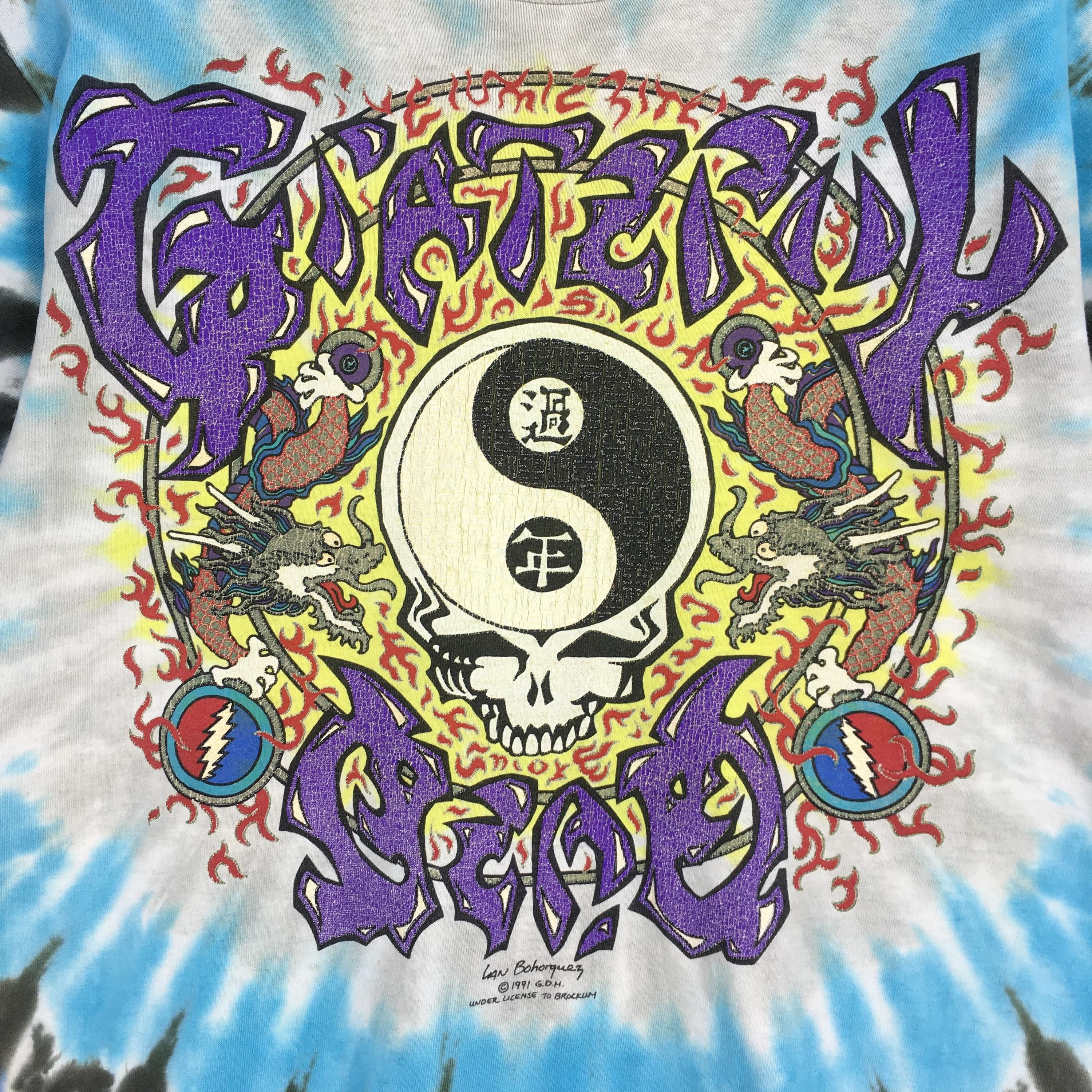 Band Tees Vintage 1991 Grateful Dead Rock Concert Tie Dye Tshirt Large Size US L / EU 52-54 / 3 - 2 Thumbnail