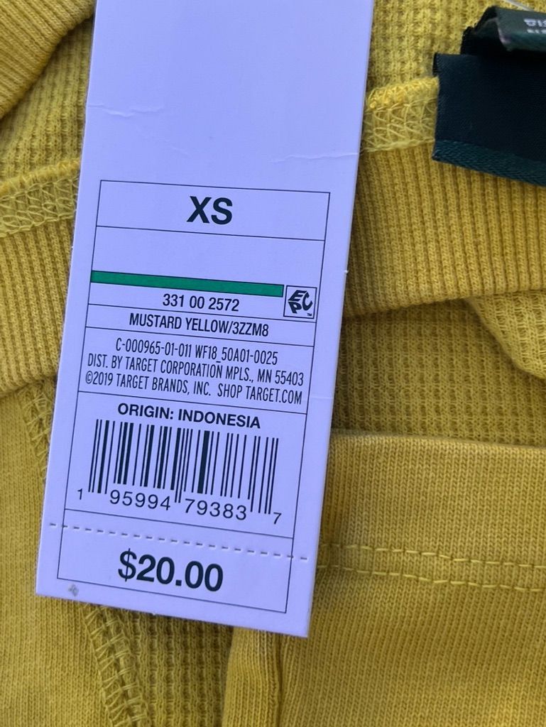 Other Wild Fable - Men's Thermal Long Sleeve Henley Shirt - Yellow Size US XS / EU 42 / 0 - 9 Thumbnail