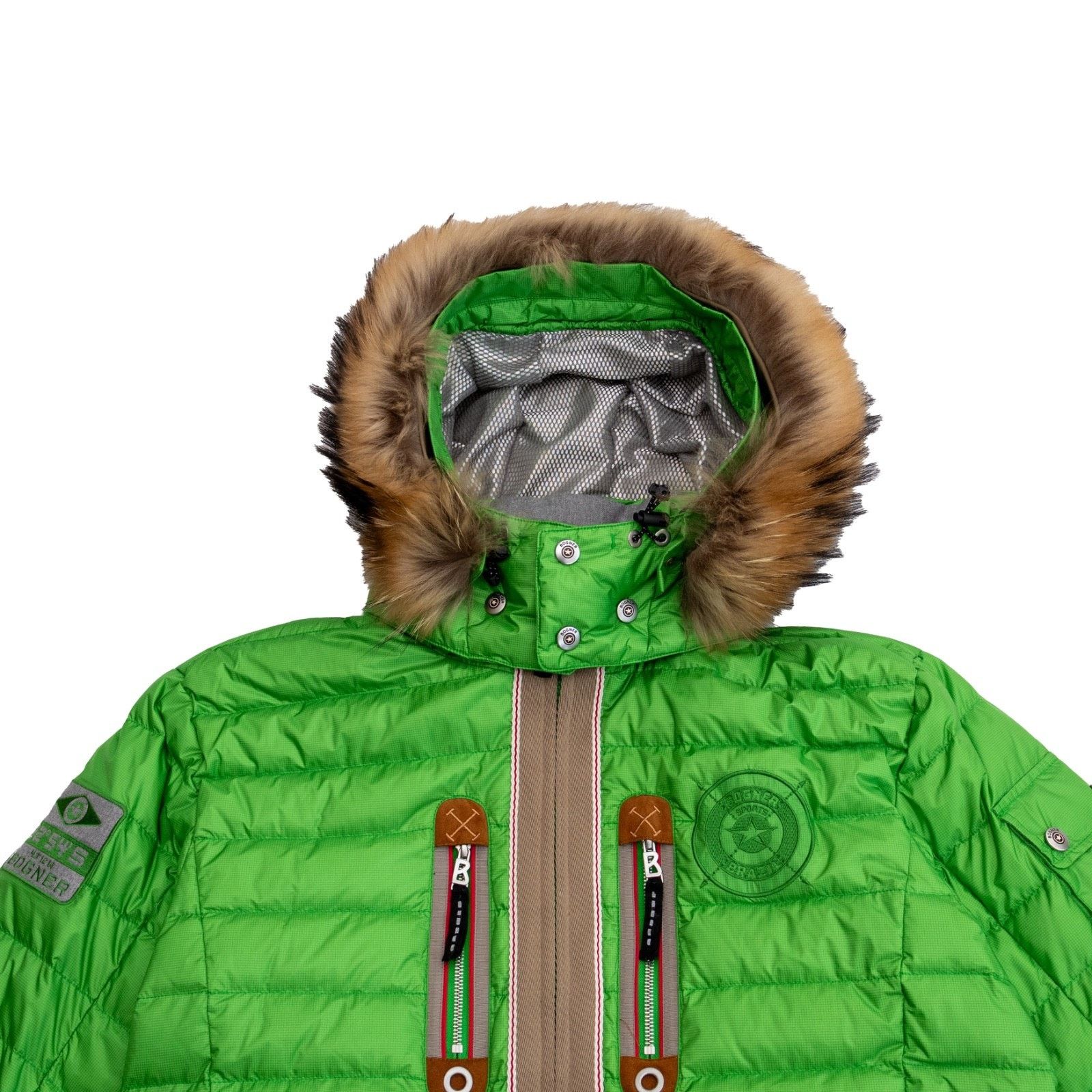 Bogner Bogner Mens Ski Jacket Green Down Fur Hood Sports Coat Sz M Size US M / EU 48-50 / 2 - 5 Thumbnail