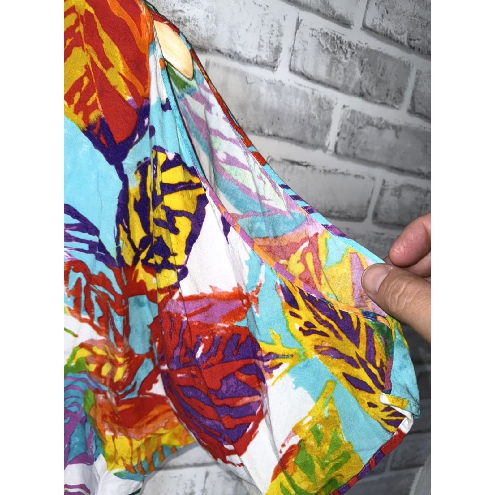 Jams World Jams World Shirt Womens XS Multi Color Pullover Blouse HACIENDA SIZE RAYON Size XS / US 0-2 / IT 36-38 - 3 Thumbnail