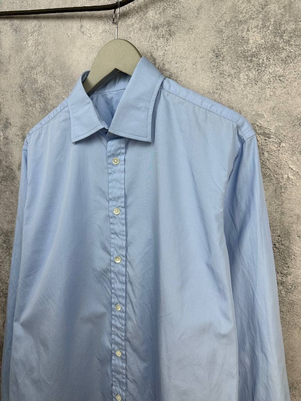 Anderson & Sheppard Anderson & Sheppard Savile Row Light Blue Dress Shirt French Size US XL / EU 56 / 4 - 5 Thumbnail