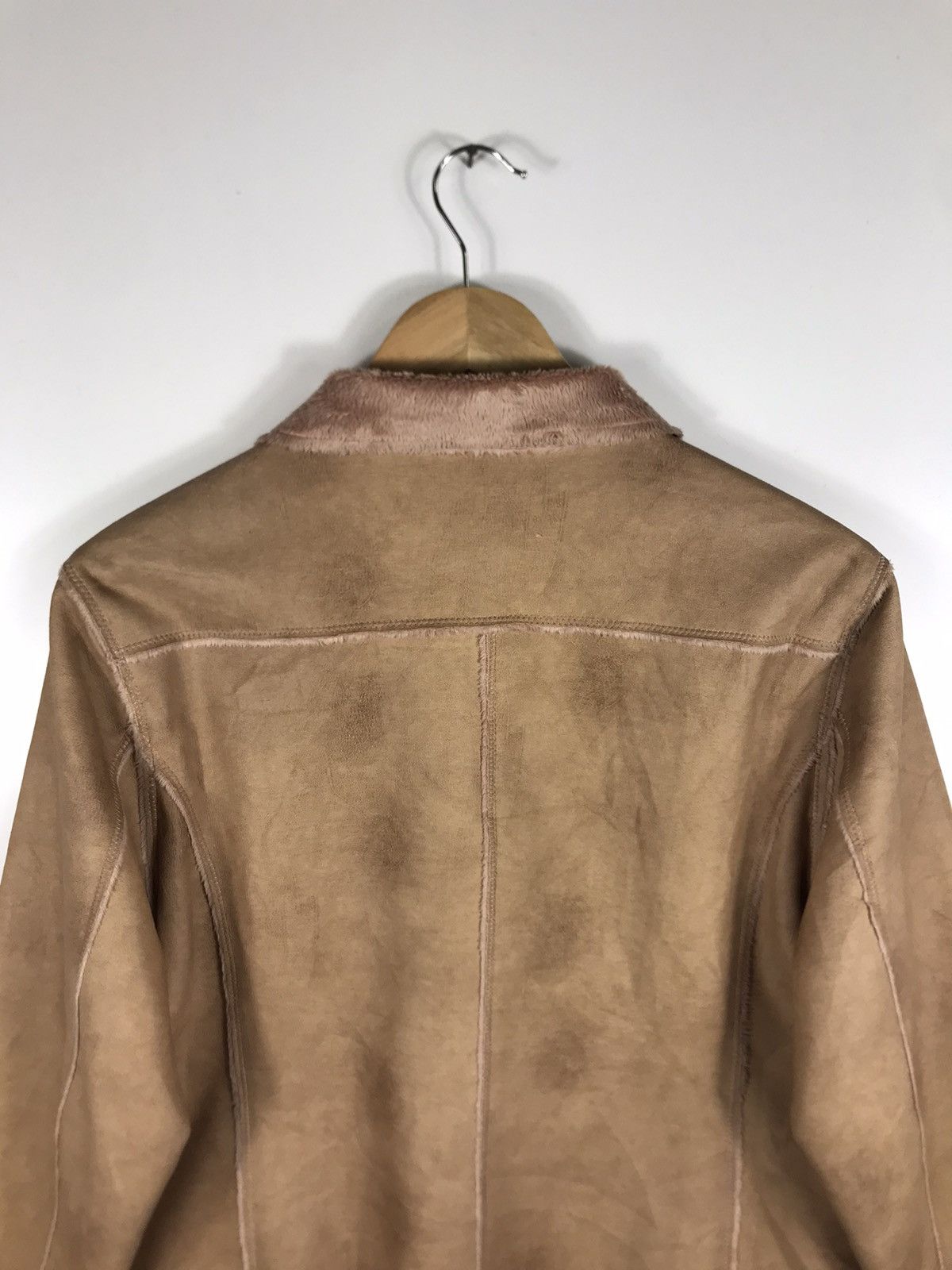 Japanese Brand ⚡️Vintage Frohlich Suede Leather Button Jacket Size M / US 6-8 / IT 42-44 - 16 Thumbnail