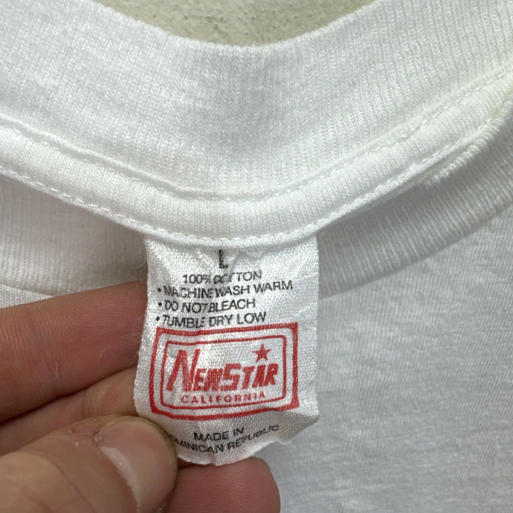 Vintage VINTAGE 90s Newstar Simpsons Air Bart Chicago Bulls Graphic Tee Large White Hip Hop Unisex Size US L / EU 52-54 / 3 - 3 Thumbnail