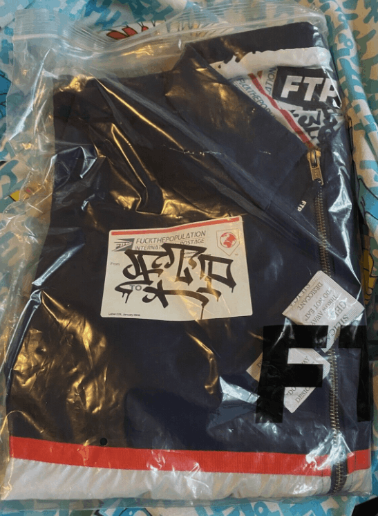 Fuck The Population FTP Postal Coach Jacket Navy Size Large FW21 Size US L / EU 52-54 / 3 - 4 Thumbnail