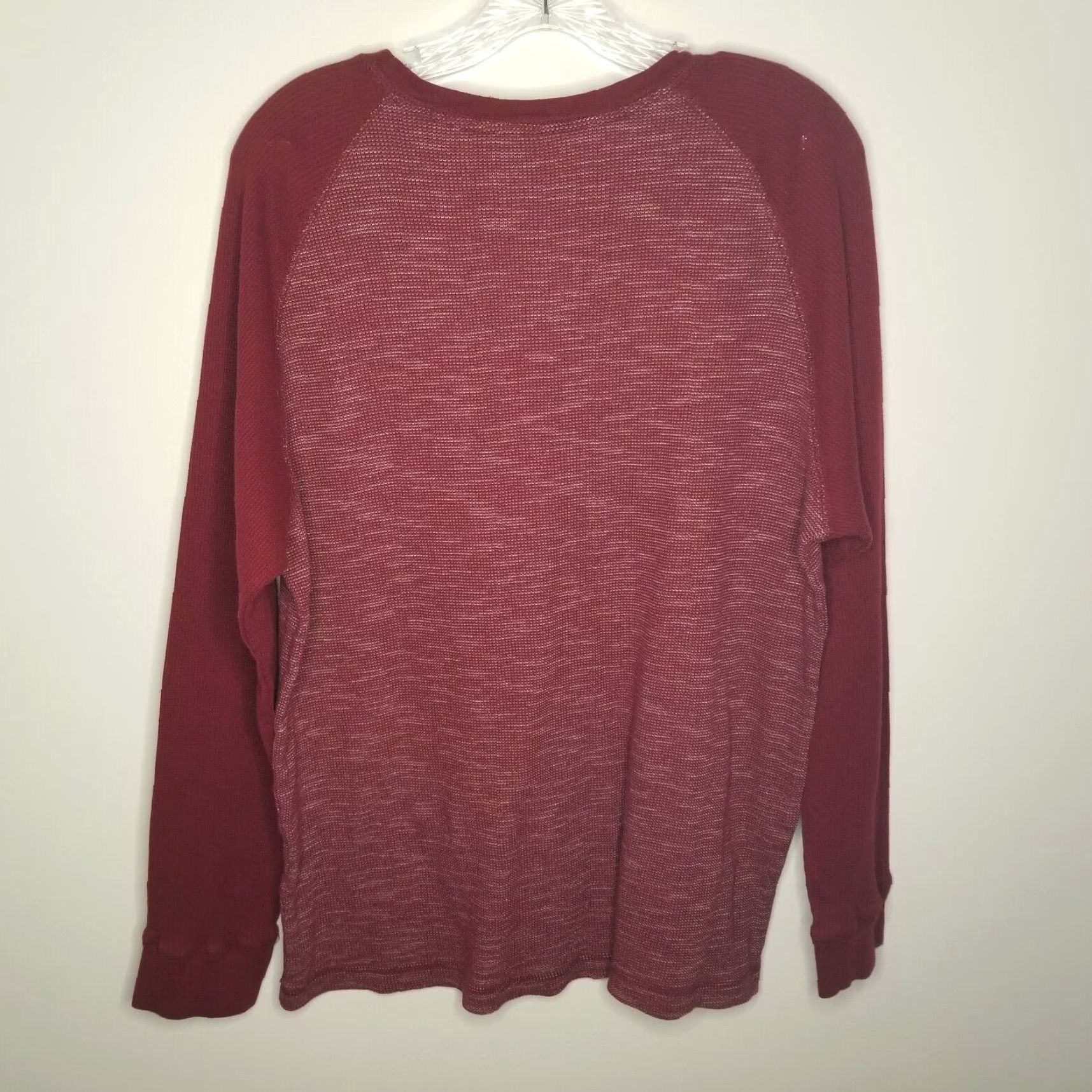 Vintage VINTAGE Distortion Shirt Mens 2XL Red Long Sleeve Round Neck 2XL Men Red Distortion Apparel—Basic Tee Size US XXL / EU 58 / 5 - 5 Thumbnail
