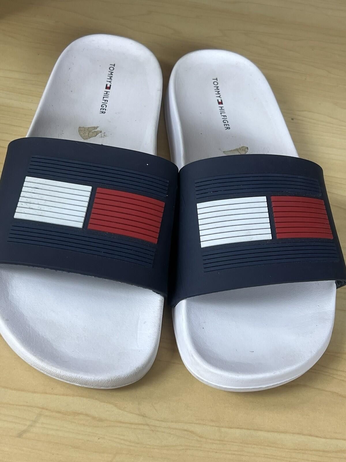 Tommy Hilfiger Tommy Hilfiger Dark Blue White Red Slide Sandal Flip Flop 11 Size US 9 / EU 42 - 2 Thumbnail