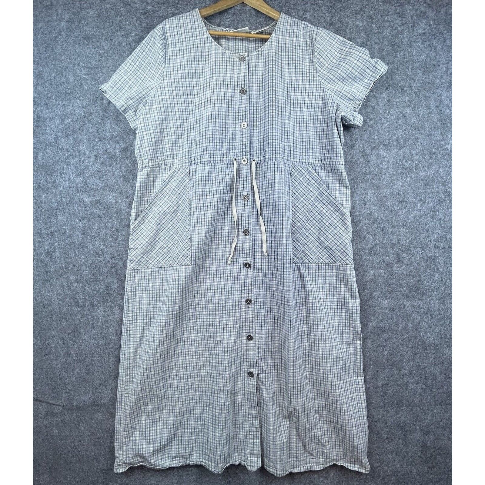 Faded Glory VTG Faded Glory Dress 20 Plaid Country Farm Prairie Modest Size 3XL / US 20-22 - 1 Thumbnail