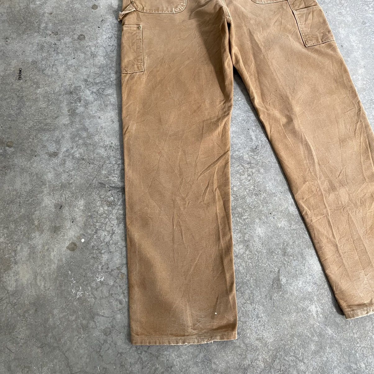 Carhartt Vintage Carhartt Double Knee Faded Tan Carpenter Pants Size US 39 - 16 Thumbnail