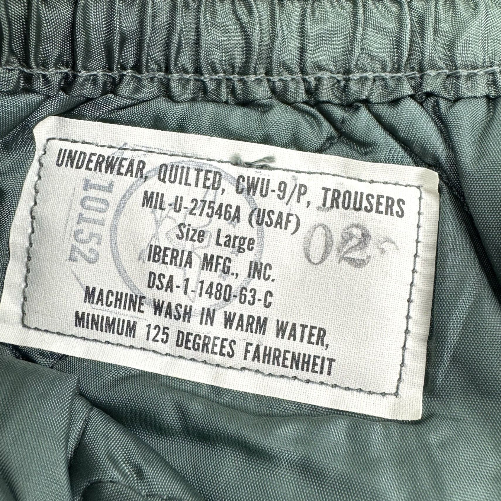 Vintage VINTAGE Army Quilted Pants - 1960s USA Military Snap Closure - Adult Large - Green Chino Style Trousers, Relaxed Fit, 30in Inseam, Workwear Mens Size US 33 - 4 Thumbnail