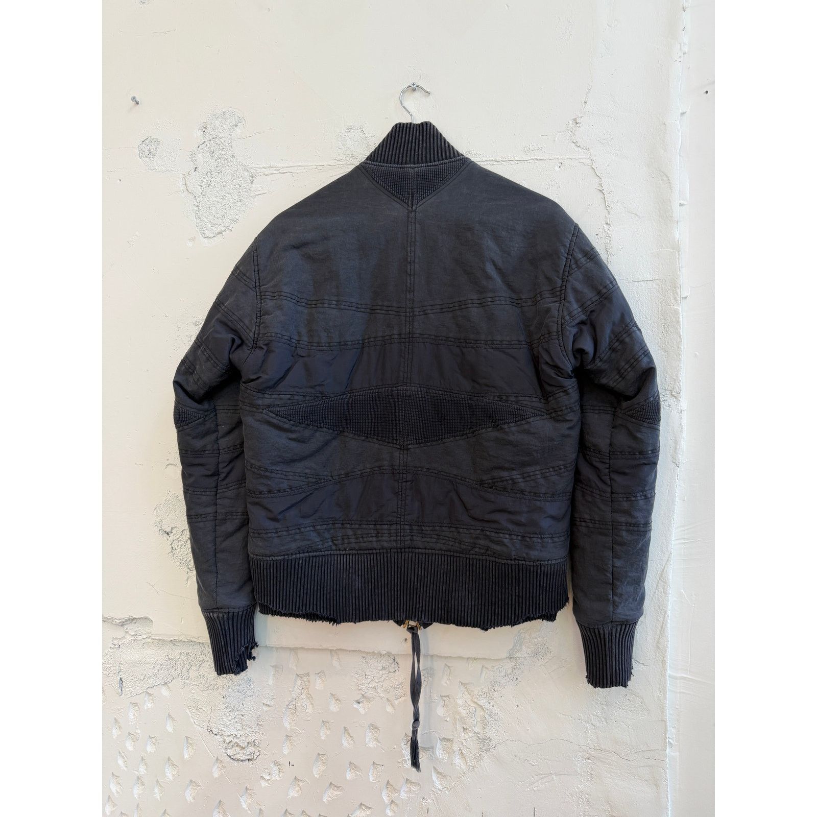 Greg Lauren Greg Lauren SAMPLE Black Tent Patchwork Flight Jacket Size US S / EU 44-46 / 1 - 3 Thumbnail