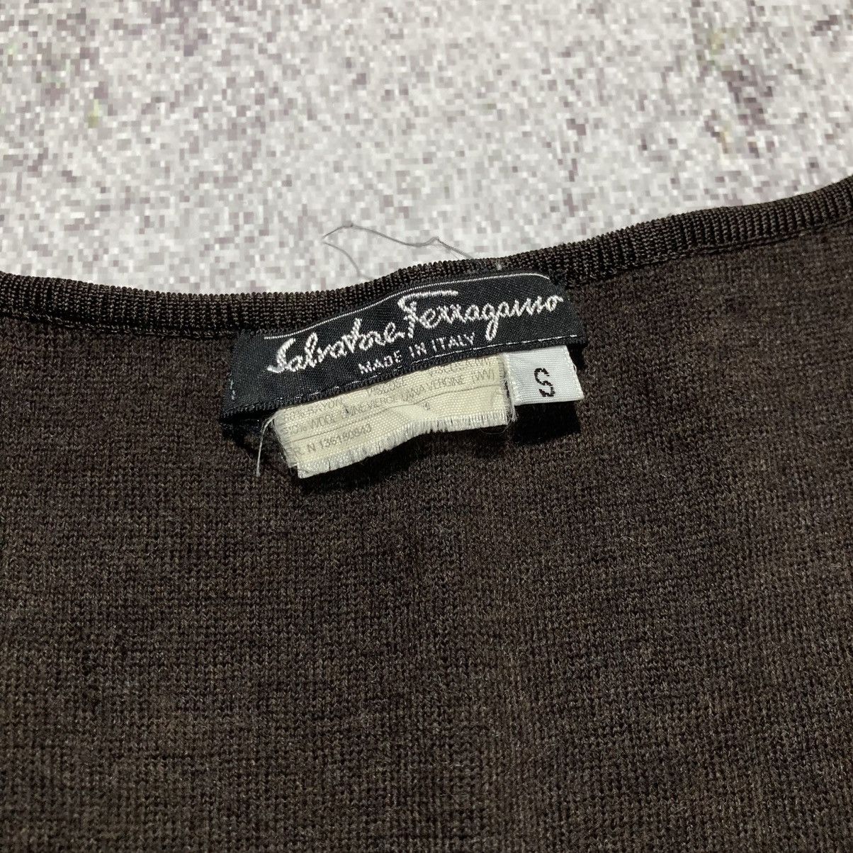 Salvatore Ferragamo 🇮🇹 Salvatore Ferragamo Tank Top Brown Made In Italy Luxury Size US XS / EU 42 / 0 - 11 Thumbnail