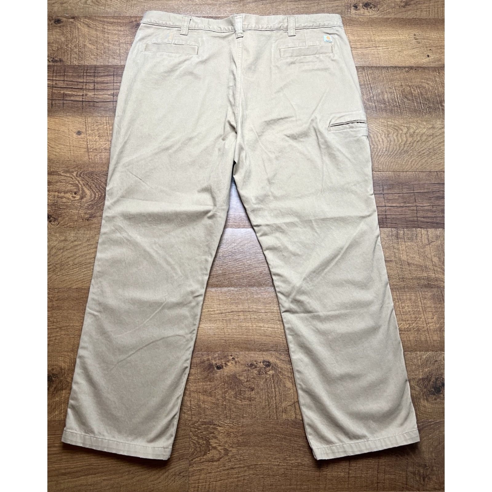 Carhartt VINTAGE Carhartt Relaxed Fit Cotton Pants 44X32 Dark Khaki Twill 5-Pocket Mens Pants Size US 44 / EU 60 - 3 Thumbnail