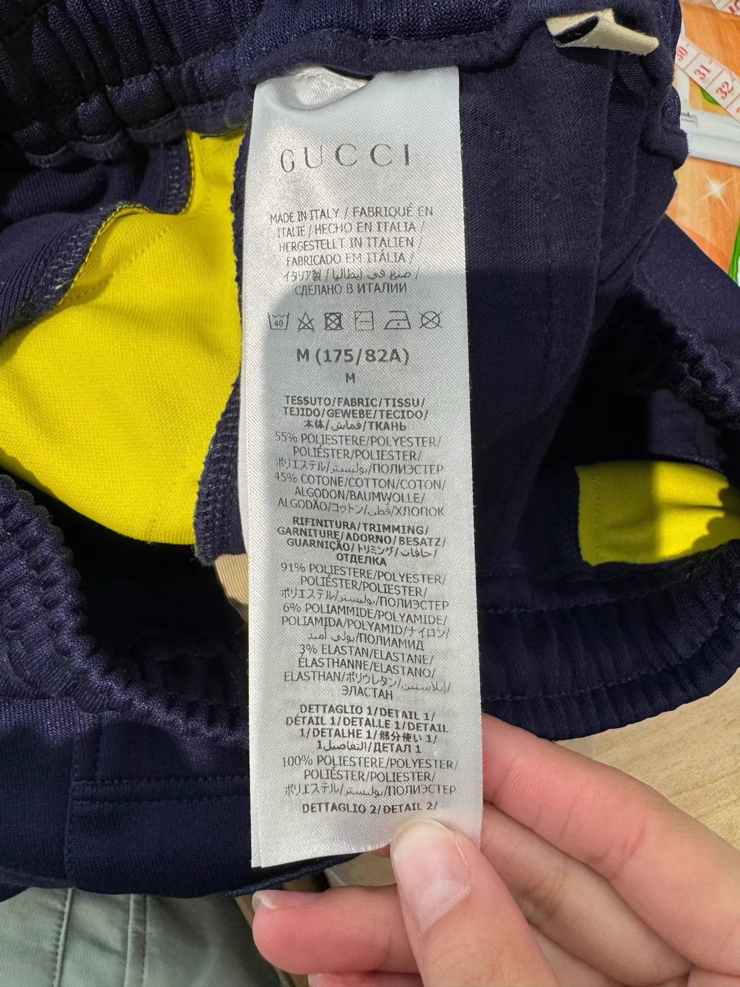 Gucci Gucci Straight Pants with Side Web & Big Logo K36 Size US 33 - 4 Thumbnail