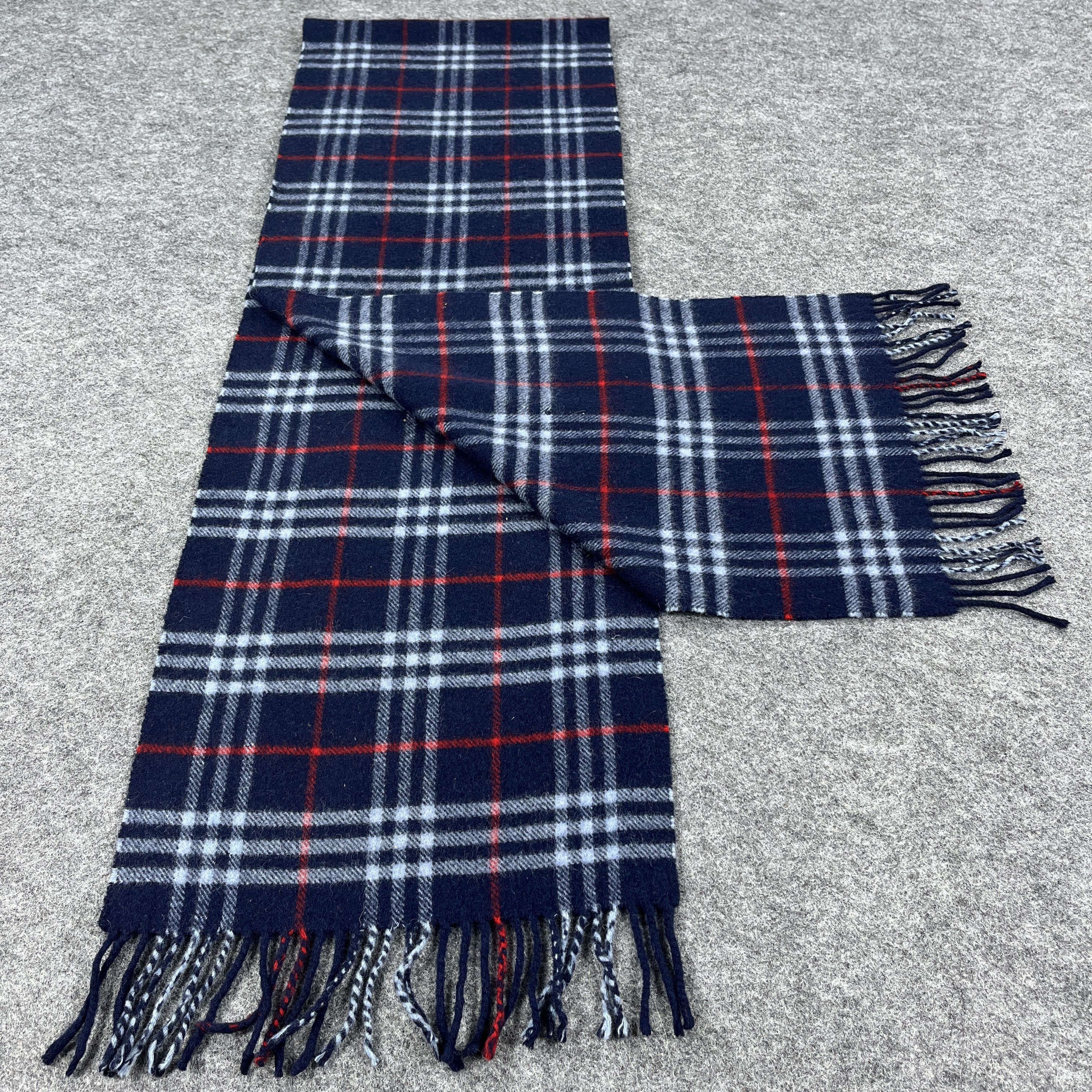 Burberry × Vintage Burberry Scarf / Muffler / Neckwear T1053 Size ONE SIZE - 4 Thumbnail
