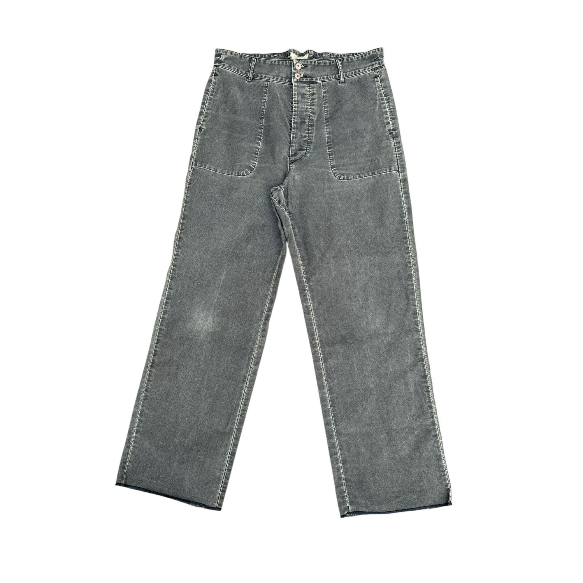 Maison Margiela SS 2005 Raw Wide Grey Denim Jeans Size 30" / US 8 / IT 44 - 1 Thumbnail