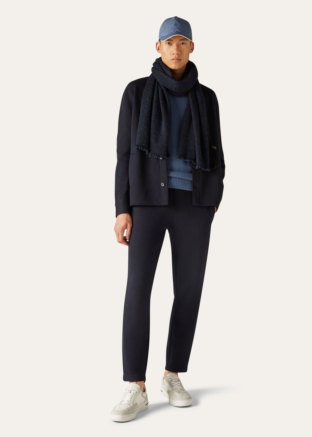 Loro Piana o1w1db10125 FAL7126 Whitney Pant in Navy Blue Size US 32 / EU 48 - 4 Thumbnail