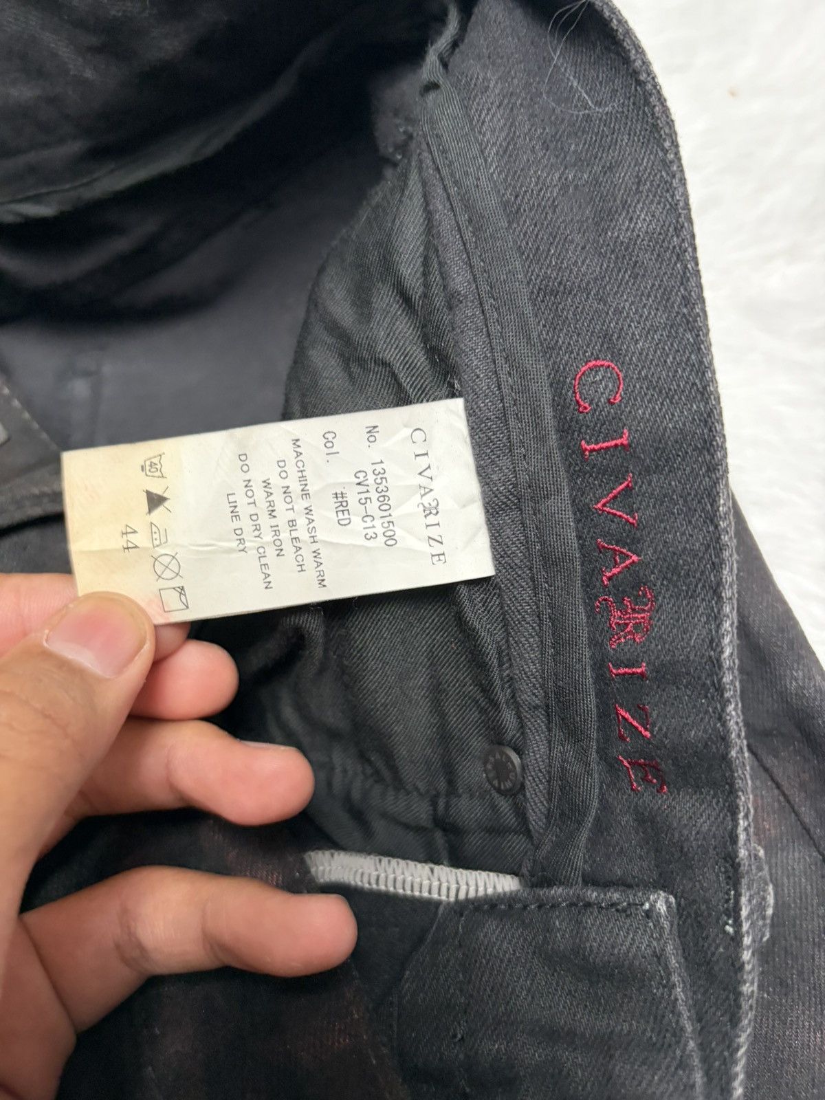 If Six Was Nine Rare Civarize waxed luster flared jeans Size US 31 - 6 Thumbnail