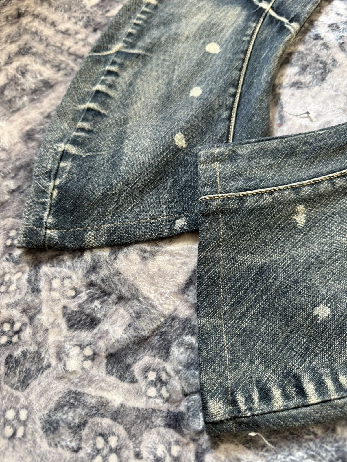 PPFM × The Smiths 2000s PPFM Japan Curve Leg Gun Pocket Jeans Size US 30 / EU 46 - 8 Thumbnail