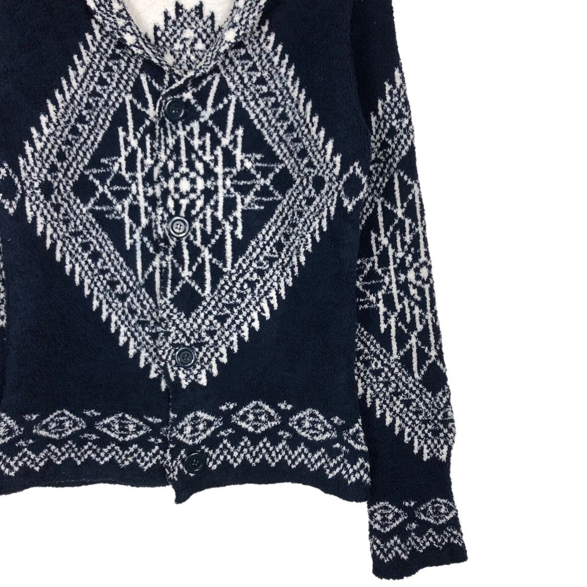 Japanese Brand 🔥Black by Vanquish Cardigan Navajo Aztec Native Design Size US M / EU 48-50 / 2 - 5 Thumbnail