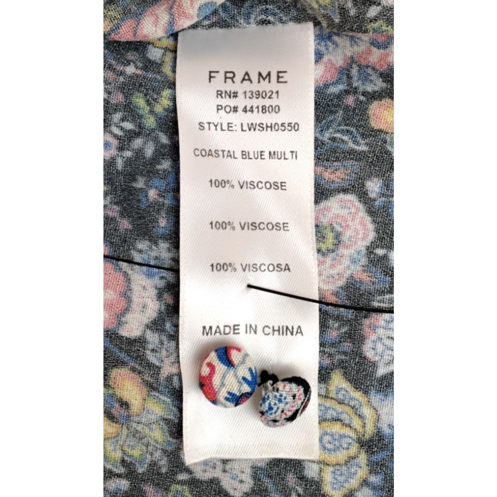 Frame FRAME One Shoulder Top Women's Medium Floral Print Size M / US 6-8 / IT 42-44 - 11 Thumbnail