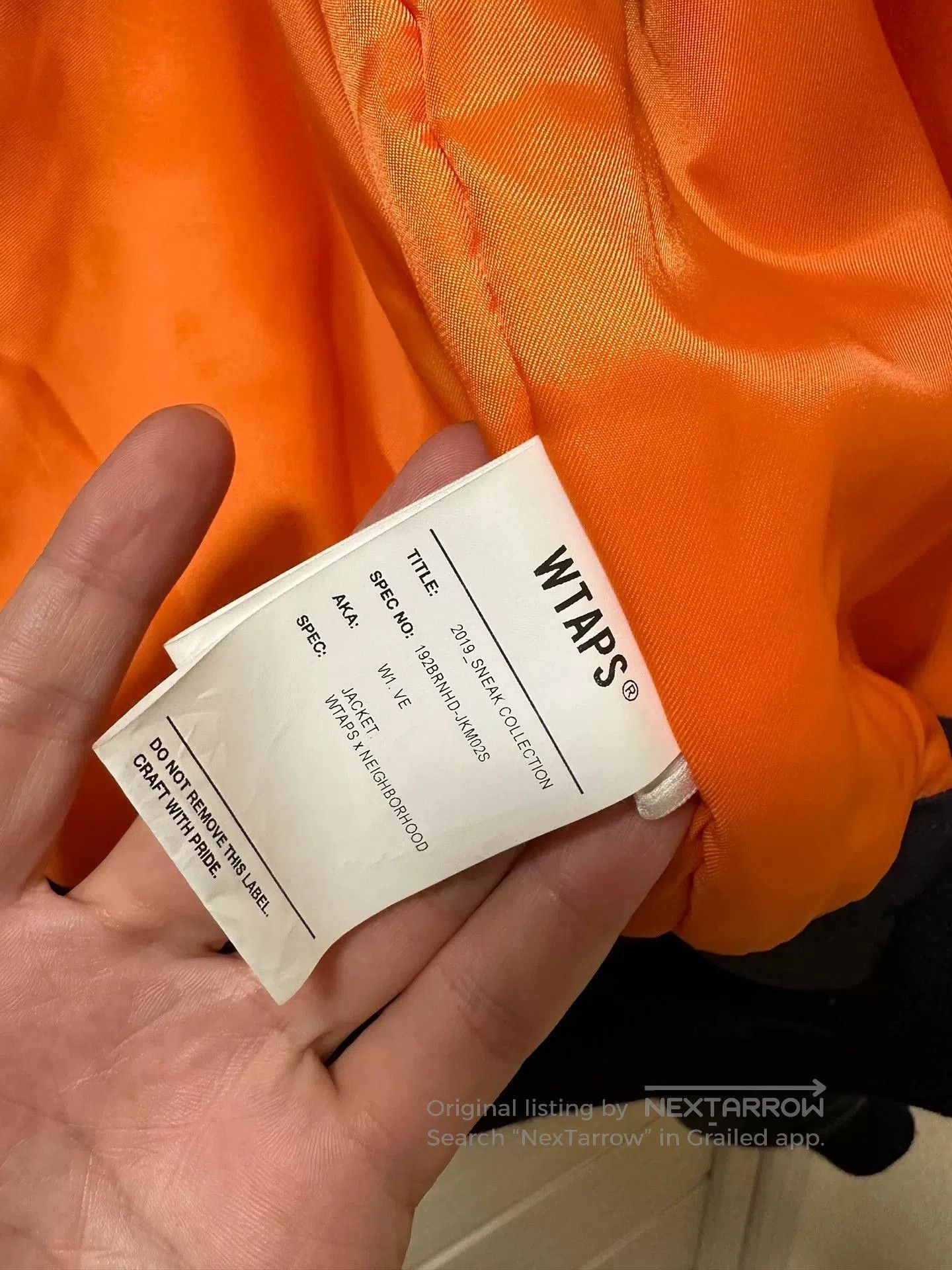 Wtaps WTAPS x NEIGHBORHOOD MA1 Jacket. Size US L / EU 52-54 / 3 - 8 Thumbnail