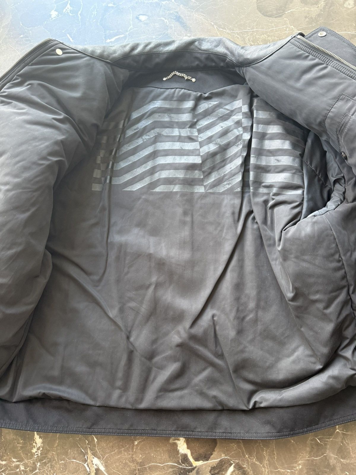 Golden Goose Golden Goose Padded Leather Collar Zip Jacket — Black Size US M / EU 48-50 / 2 - 7 Thumbnail