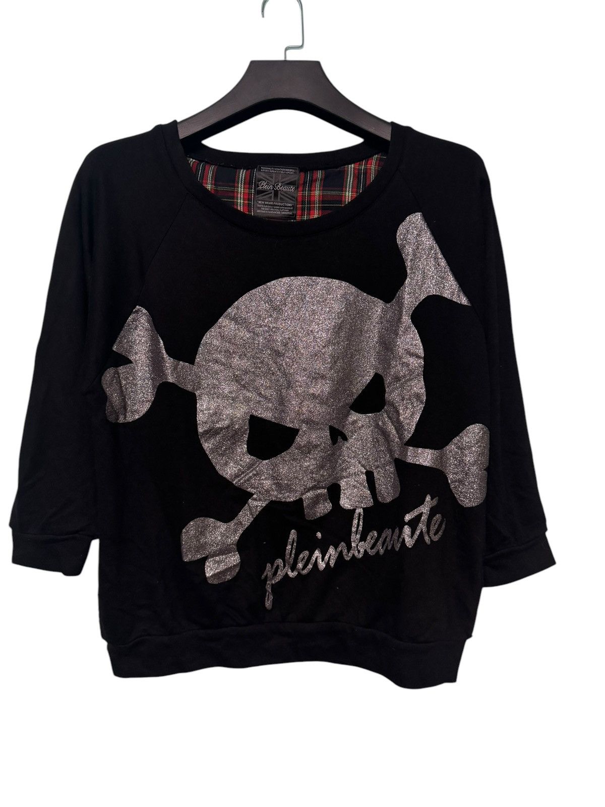 If Six Was Nine 💥PUNK GOTH DESIGN SKULL BOXY PLEIIN BEAUTE DISTRESSED TEE Size M / US 6-8 / IT 42-44 - 1 Thumbnail