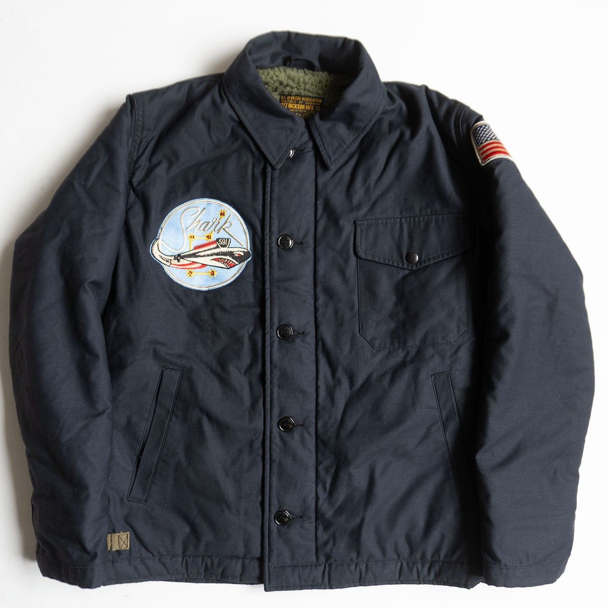 Buzz Rickson's Buzz Rickson's BR14957/US NAVY A-2 DECK JACKET Size M Size US M / EU 48-50 / 2 - 1 Thumbnail