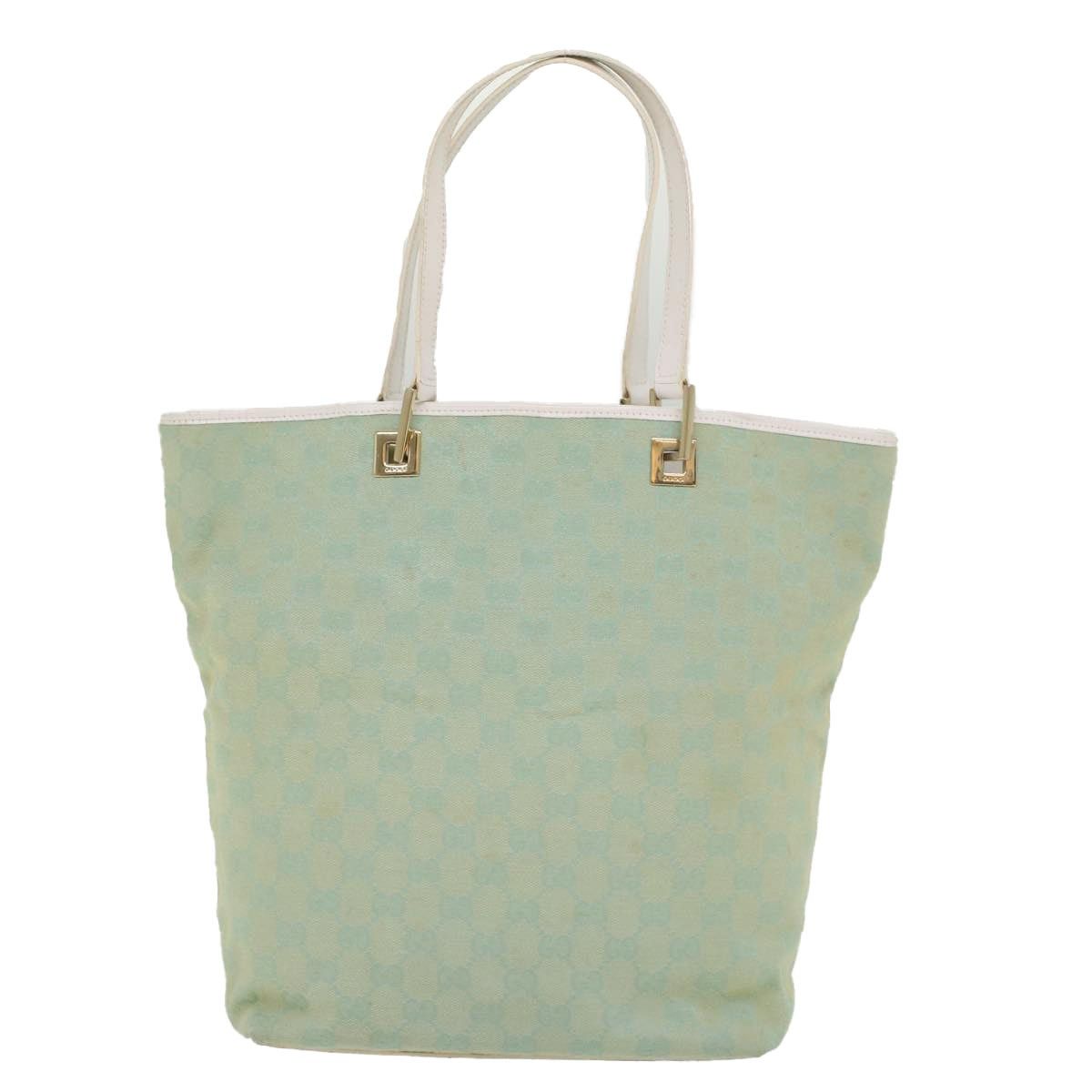 Gucci GUCCI GG Canvas Tote Bag Light Blue 002 002 Size ONE SIZE - 2 Thumbnail