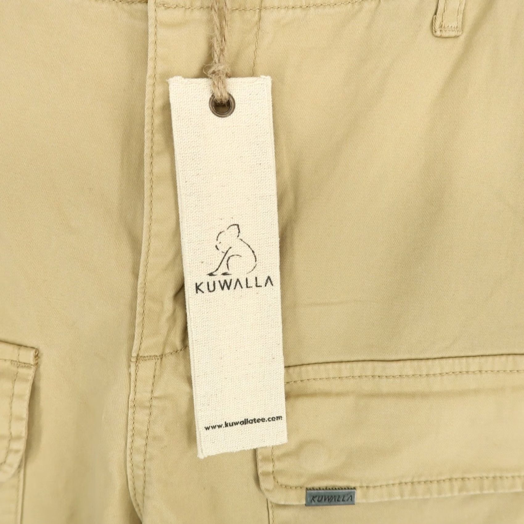 Kuwalla Tee Kuwalla-Tee Cargo Combat Trouser Mens 36 Light Beige Cinch Hems Size US 36 / EU 52 - 3 Thumbnail