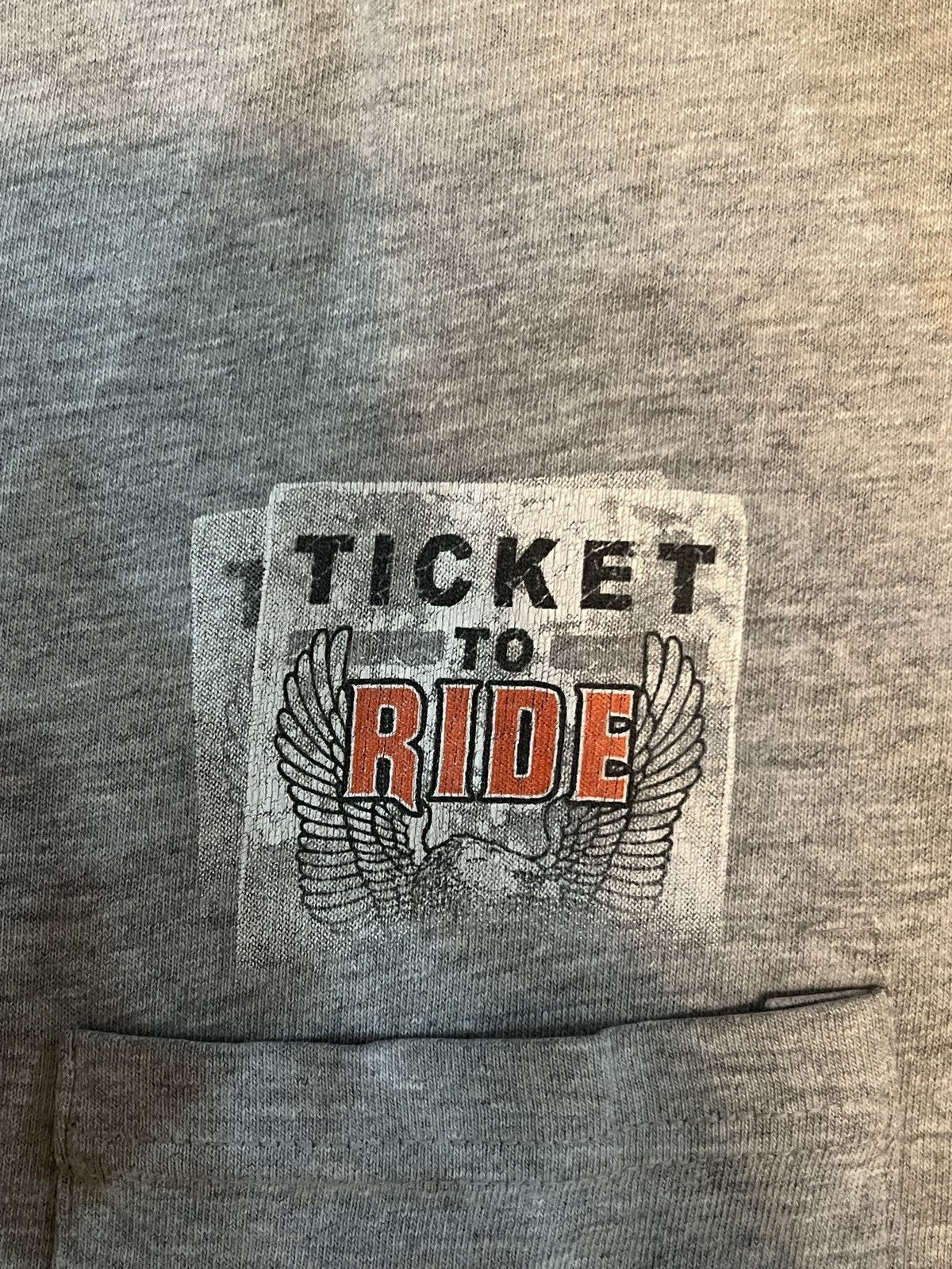 Harley Davidson Harley-Davidson “ticket to ride” Gray and Orange T-Shirt Size US L / EU 52-54 / 3 - 3 Thumbnail