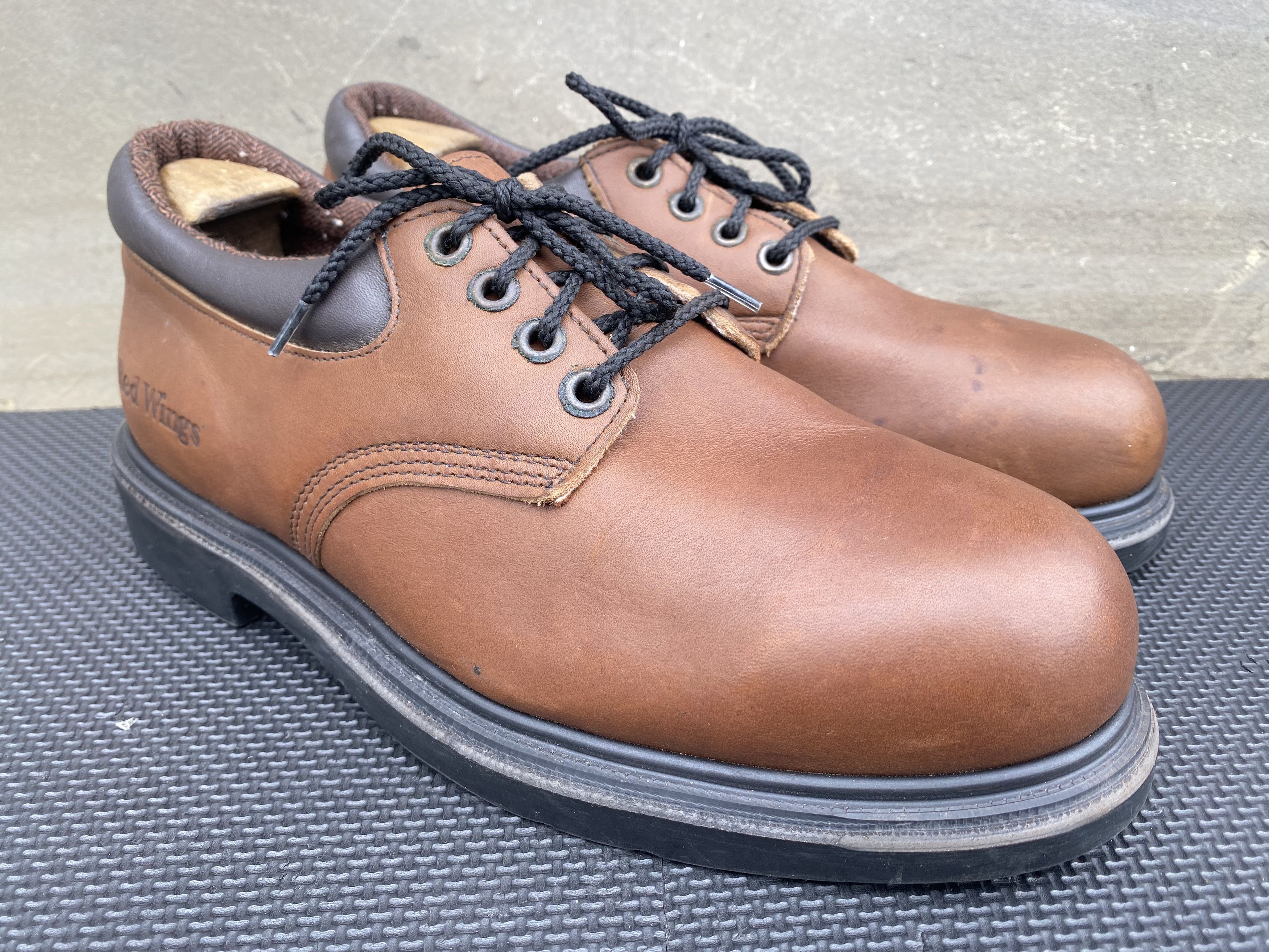 Red Wing 4407 Work Shoes Men Size 12 Brown Leather Oxford Made in USA EH Rated Red Wing 4407 Mens 7.5 Leather Shoes | Mercari main image 4