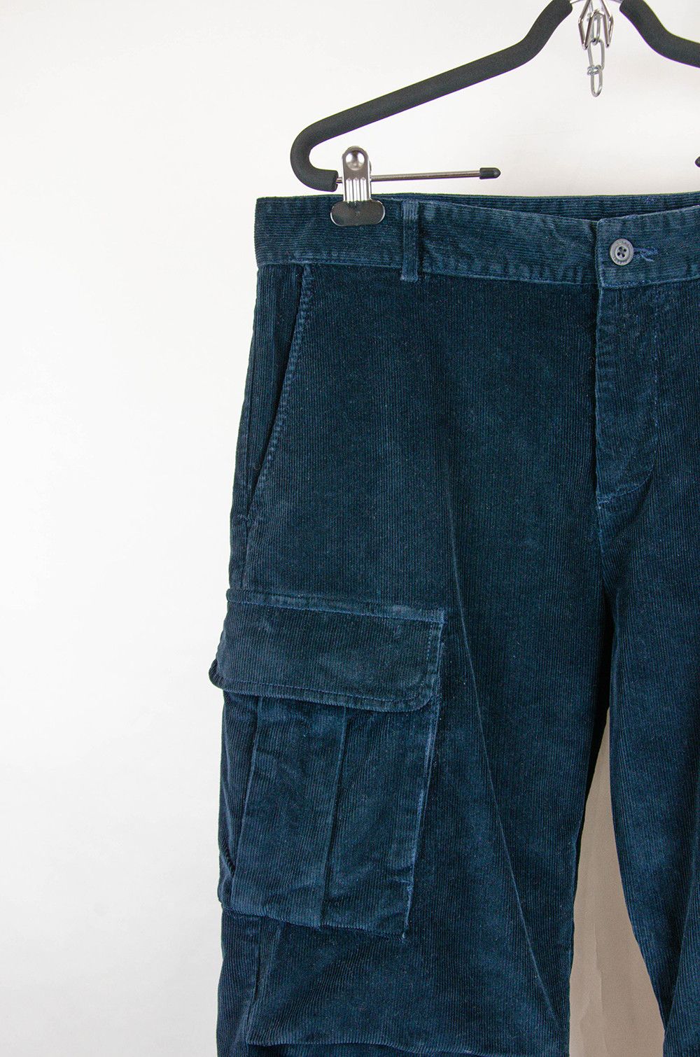 Diesel Diesel Navy Corduroy Cargo Pants - Size IT 52 Size US 36 / EU 52 - 3 Thumbnail